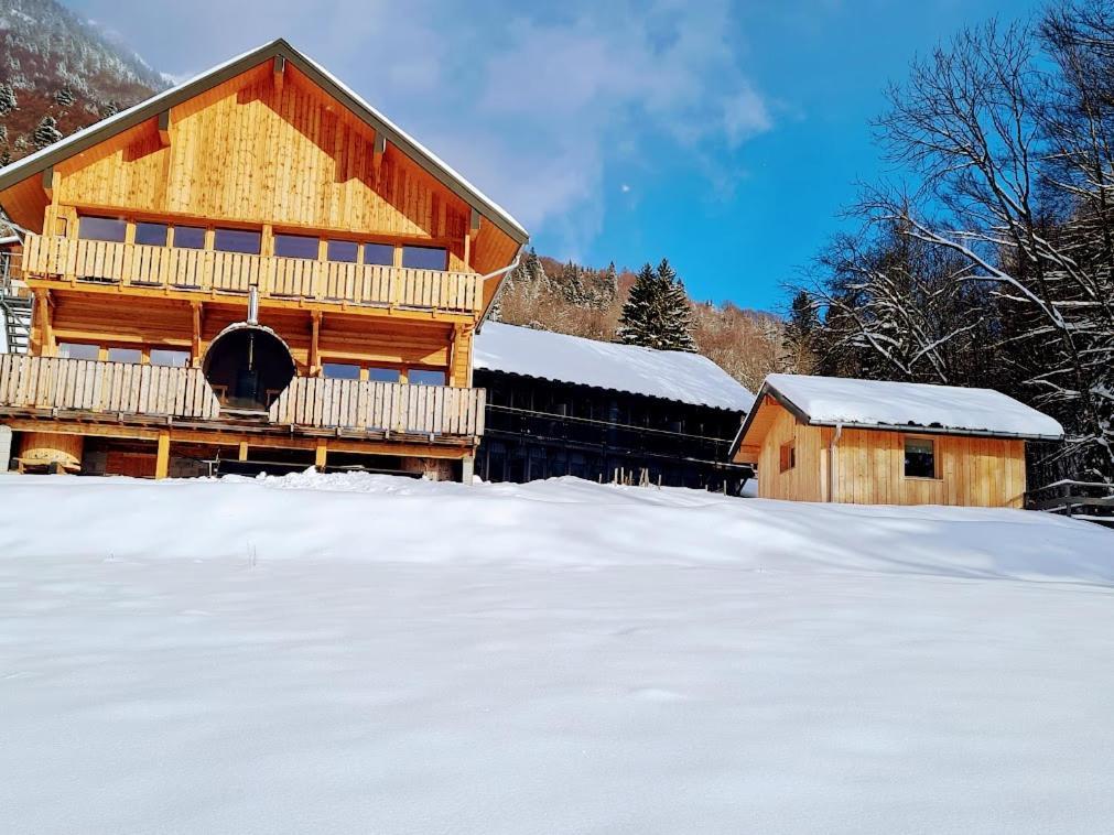 Aillon-le-Jeune Le Chalet Du Blanc Spa Yoga B&B 외부 사진